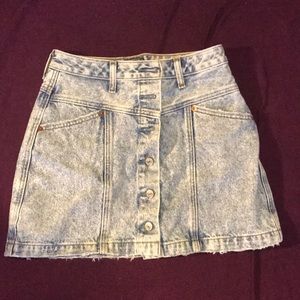 Acid wash skirt